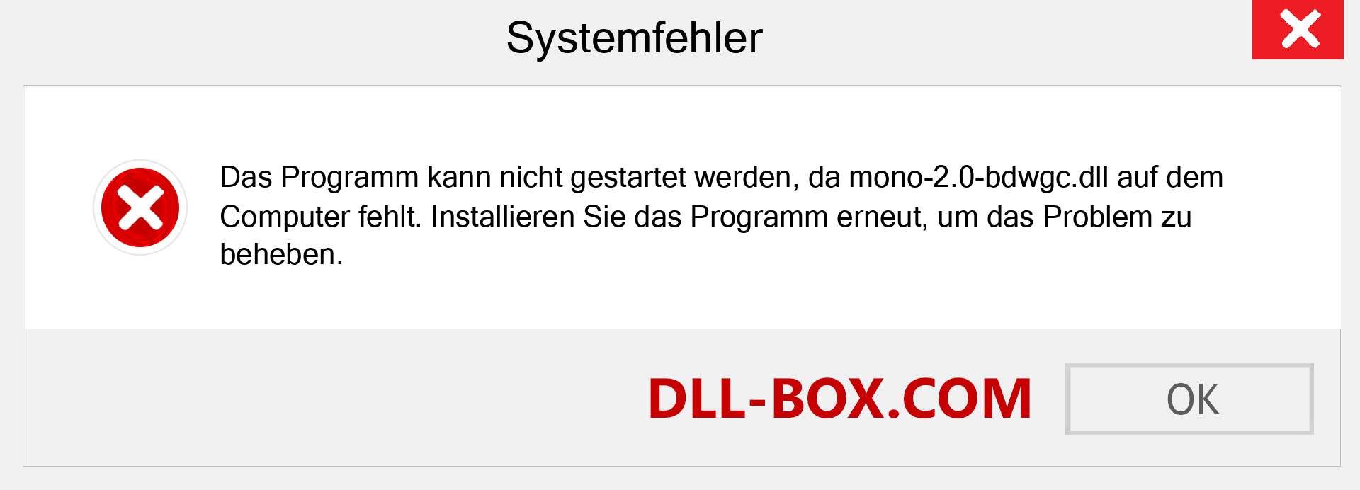 mono-2.0-bdwgc.dll-Datei fehlt?. Download für Windows 7, 8, 10 - Fix mono-2.0-bdwgc dll Missing Error unter Windows, Fotos, Bildern